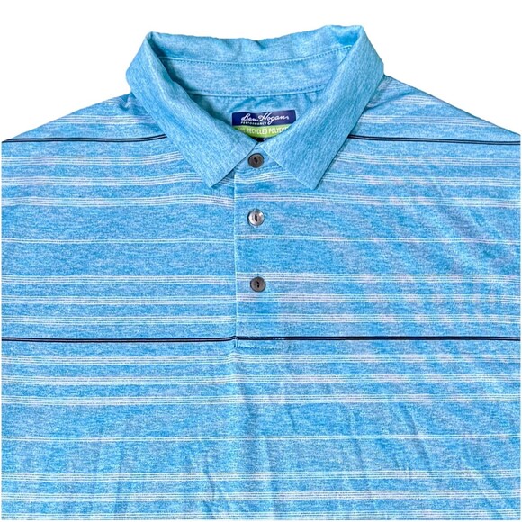 Ben Hogan Other - Ben Hogan Performance Golf Polo Men’s Small Blue Striped Short Sleeve Shirt